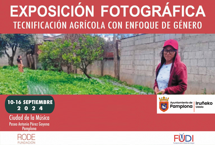 CARTEL TECNIFICACIÓN AGRÍCOLA CON ENFOQUE DE GÉNERO